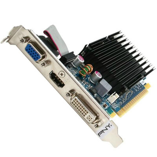 PNY GeForce 8400 GS 512MB PCI Express Graphics Card VCG84512R3SXPB - VGA/ DVI/ HDMI Outputs - Compatible with PCs