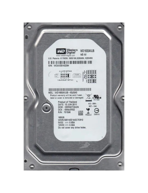WD1600AVJB - WESTERN DIGITAL 160GB 7200RPM PATA 3.5" HDD