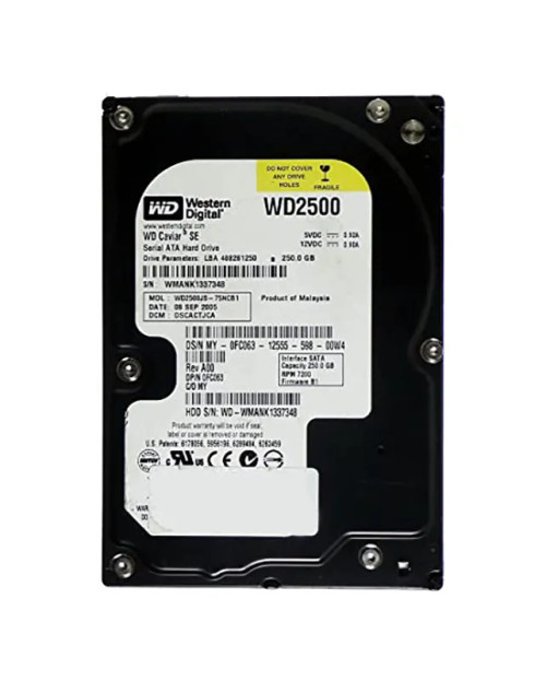 WD2500 - Western Digital 250GB 7200RPM SATA 3.5" HDD