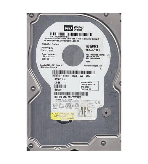 WD3200KS - Western Digital 320GB SATA 7200RPM 16MB 3.5" HDD
