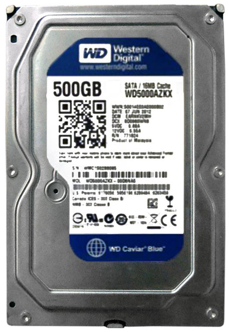WD5000AZKX Western Digital Blue 500GB 7200RPM SATA 6Gbps 16MB Cache 3.5-inch Internal Hard Drive