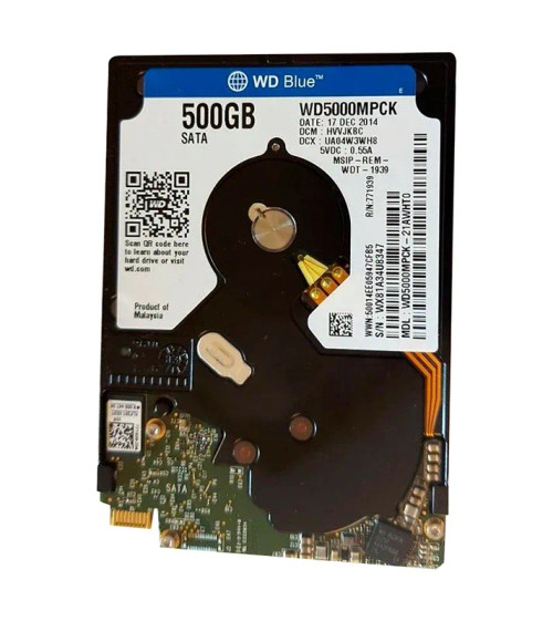 WD5000MPCK - WESTERN DIGITAL 500GB 5400RPM SATA 2.5" HDD