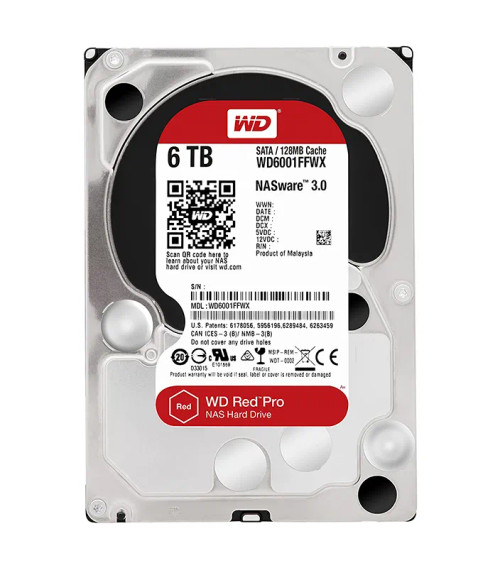WD6001FFWX - Western Digital 6TB 7200RPM SATA 128MB 3.5" NAS HDD