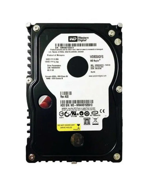 WD800ADFS - WESTERN DIGITAL 80GB 10000RPM SATA 3.5" HDD