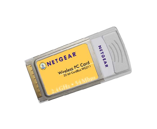 WG511V2 NetGear 54Mbps 802.11g 32-Bit CardBus Wireless PC Card