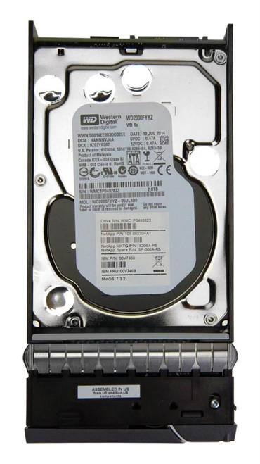 X306A - NetApp 2TB 7200RPM SATA 6Gb/s 3.5-inch Hard Drive