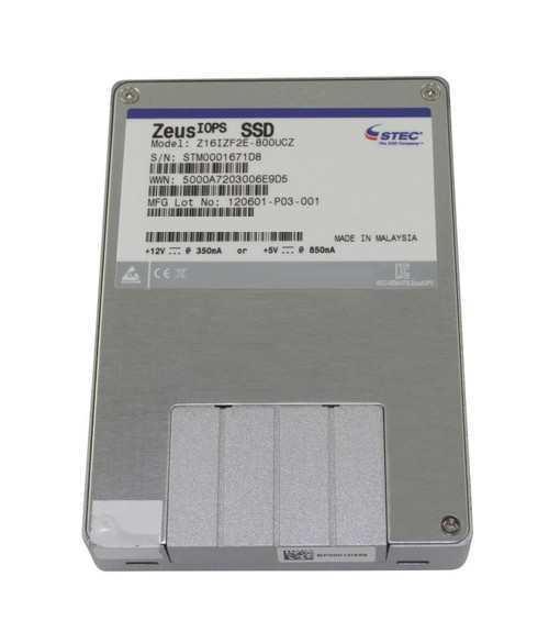 Z16IZF2E-800UCZ STEC ZeusIOPS 800GB 2.5-Inch Internal Solid State Drive SAS 85000IOPS Random 4KB Read 34000IOPS Random 4KB Write