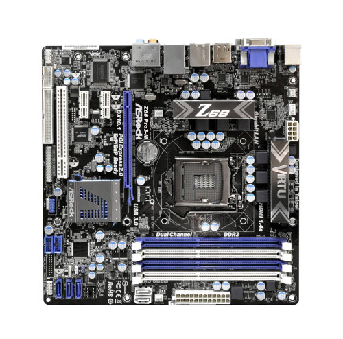 Z68-PRO3-M - ASROCK LGA 1155 Z68 Chipset Motherboard
