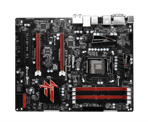 Z77-PERFORMANCE ASRock Fatal1ty Z77 Performance Socket LGA 1155 Intel Z77 Chipset 3rd &amp; 2nd Generation Core i7 / i5 / i3 / Pentium / Celeron / Xeon Processors Support DDR3 4x DIMM 2x SATA3 6.0Gb/s ATX Motherboard