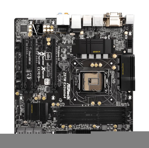 ASRock Z87M Extreme4 LGA 1150 Intel Z87 Chipset Micro-ATX Motherboard for 4th Gen Core Processors, DDR3, 6x SATA3
