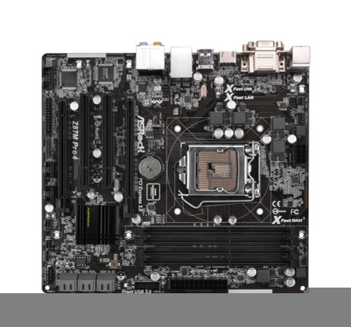 Z87MPRO4 ASRock Z87M Pro4 Intel Z87 Chipset Socket LGA1150 micro-ATX Motherboard