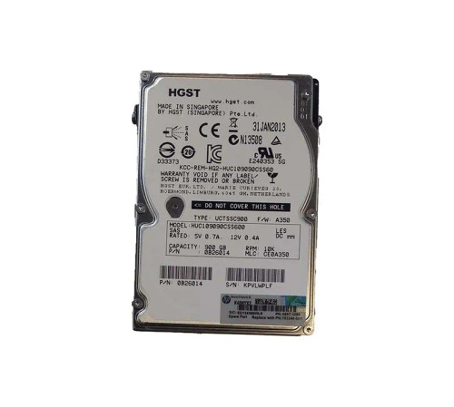 703244-001 - HP 900GB 10000RPM SAS 6Gb/s 2.5" HDD