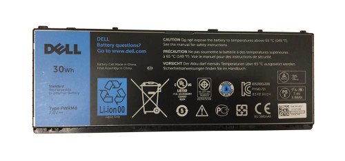 FWRM8 - Dell 3-Cell 30Wh Laptop Battery