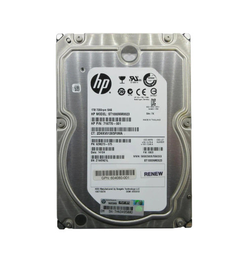 719770-001 - HP 1TB 7200RPM SAS 6Gb 3.5" Dual Port HDD