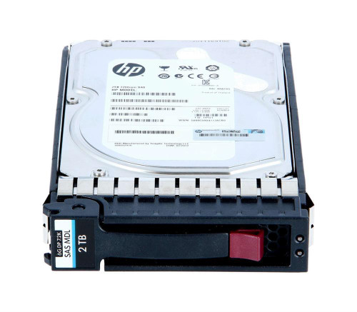 787679-001 - HP 2TB 7200RPM SAS 12Gb/s Dual Port Hot-Pluggable 512e SFF 2.5-Inch Midline Hard Drive with Tray for MSA2 1040 SAN Storage Array