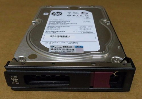 HP 797265-B21 4tb 7200rpm Sata 6gbps Lff (3.5inch) Low Profile Midline Hard Drive With Tray
