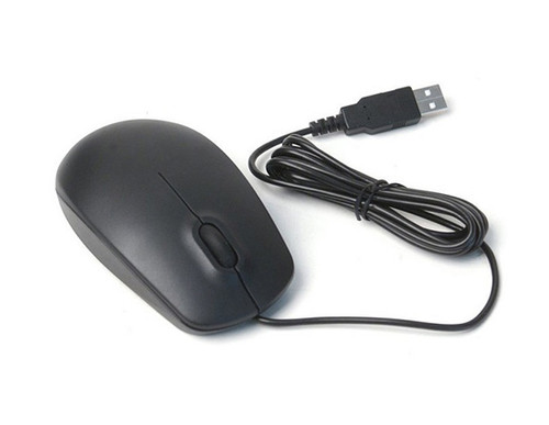 0XWP60 - Dell 3-Buttons 1000dpi USB Wired Black Optical Mouse