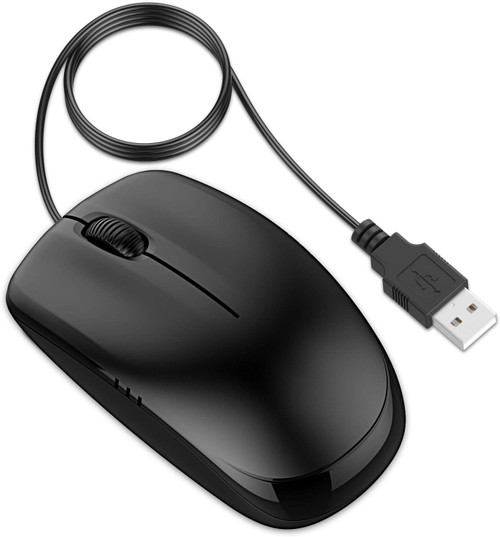 103179-165 - HP 2-Button PS2 Carbon Mouse