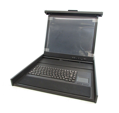 091-000-091 - EMC 15-inch Rackmount LCD TFT Screen Monitor and Keyboard with Trackball