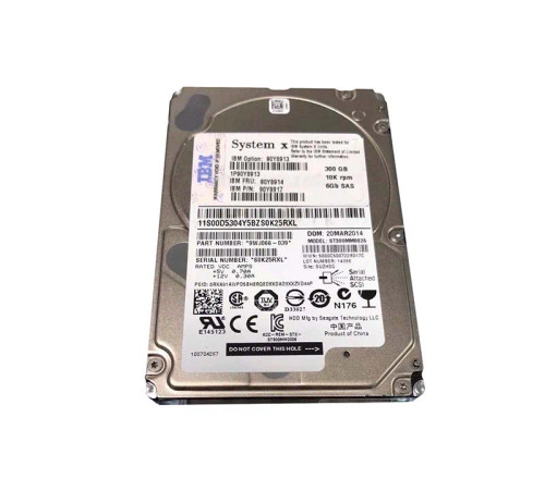 90Y8914 - IBM 300GB 10000RPM SAS 6Gb/s 2.5" Hot-Swap HDD