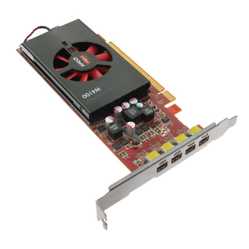 5WM9F - Dell AMD FirePro W4100 2GB GDDR5 4x DisplayPort PCIe Graphics Card