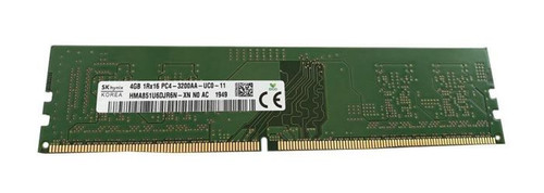 HMA851U6DJR6N-XN - Hynix 4GB PC4-25600 DDR4-3200MHz non-ECC Unbuffered CL22 UDIMM 1.2V Single-Rank Memory Module