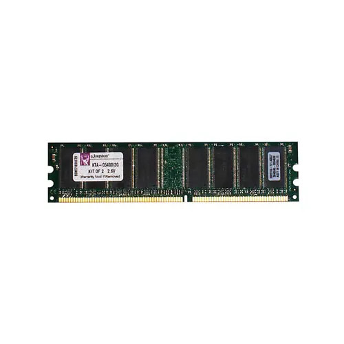 KTA-G5400/2G - Kingston Technology 2GB DDR-400 PC3200 CL3 184-Pin Memory Kit