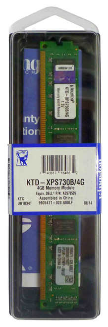 KTD-XPS730B/4G-B2 - Kingston Technology 4GB DDR3-1333MHz CL9 240-Pin DIMM Memory