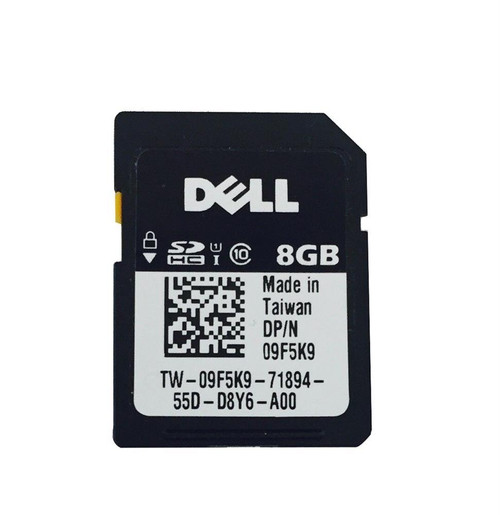 09F5K9 - Dell 8GB Class 10 SDHC Flash Memory Card