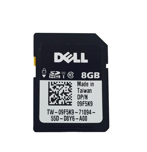 09F5K9 - Dell 8GB Class 10 SDHC iDRAC VFlash SD Card