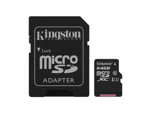 SDC10G2/64GBCR - Kingston Technology 64GB Class 10 UHS-I microSDXC Memory Card