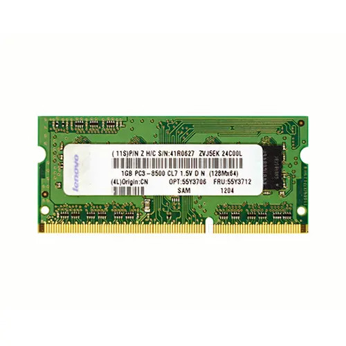 41R0627 - IBM 1GB DDR3-1066MHz PC3-8500 204-Pin SoDIMM Memory