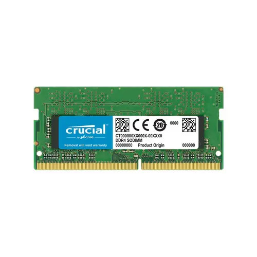 Crucial 8GB DDR4 SoDimm Non ECC PC4-19200 2400Mhz 1Rx8 Memory compatible with laptops