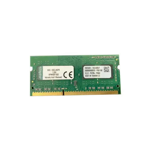 Kingston 4GB DDR3-1600MHz SoDimm Memory Module CL11 204-Pin Single Rank - Low Voltage - Compatible with Laptops