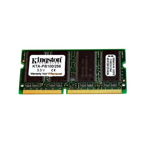 KTA-PB100/256 - Kingston Technology 256MB PC100 144-Pin SoDIMM Memory