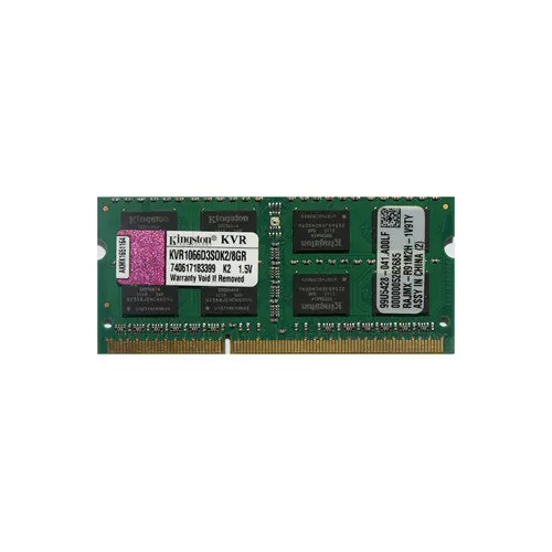 Kingston 8GB DDR3-1066MHz Memory Kit for Laptops - Dual Rank SoDimm - KVR1066D3SOK2/8GR
