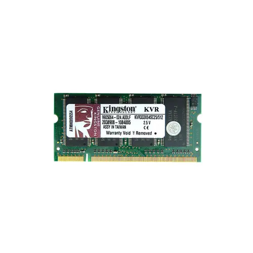 KVR333X64SC25/512MB - Kingston 512MB PC2700 DDR-333MHz CL2.5 200-Pin SoDimm