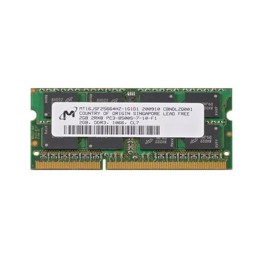 MT16JSF25664HZ-1G1D1 - MICRON 2GB DDR3-1066MHz PC3-8500 204-Pin SoDIMM Memory