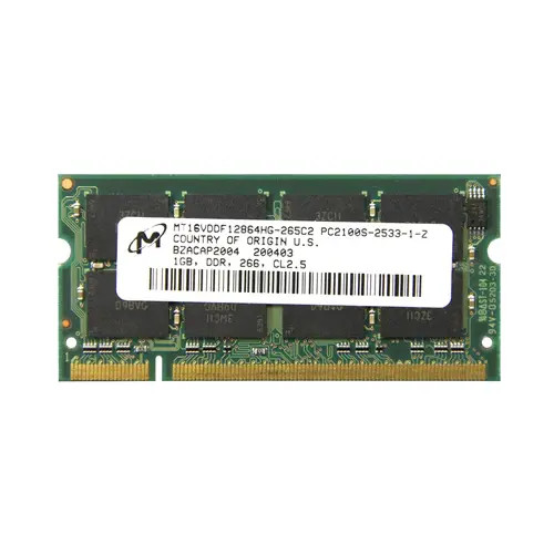 MT16VDDF12864HG-265C2 - MICRON 1GB DDR-266MHz PC2100 CL2.5 200-Pin SoDIMM