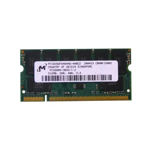 MT16VDDF6464HG-40BC2 - MICRON 512MB PC3200 DDR-400 200-Pin SoDimm Memory