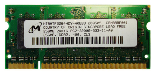 MT8HTF3264HDY-40EB3 - MICRON 256MB DDR2-400 CL3 200-Pin SoDIMM Memory