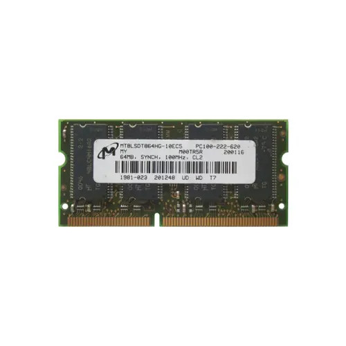 MT8LSDT864HG-10EC5 - MICRON 64MB 100MHz PC100 CL2 144-Pin SoDIMM