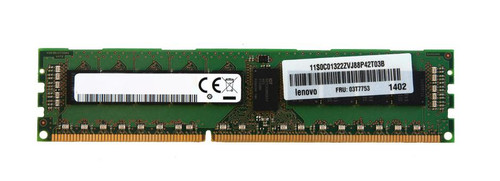 03T7753-06 - Lenovo 8GB PC3-12800 DDR3-1600MHz ECC Registered CL11 240-Pin DIMM 1.35V Low Voltage Memory Module