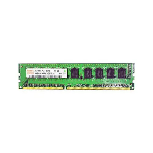 HMT112U7AFP8C-G7T0-AA - Hynix 1GB PC3-8500 DDR3-1066MHz ECC Unbuffered CL7 UDIMM Single-Rank Memory Module