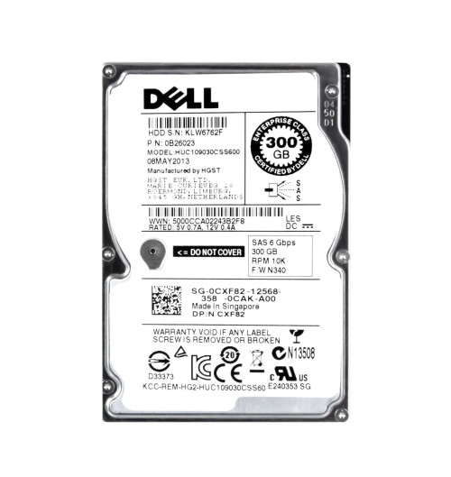 HUC109030CSS600 - HGST 300GB 10000RPM SAS 6Gb/s 2.5" HDD