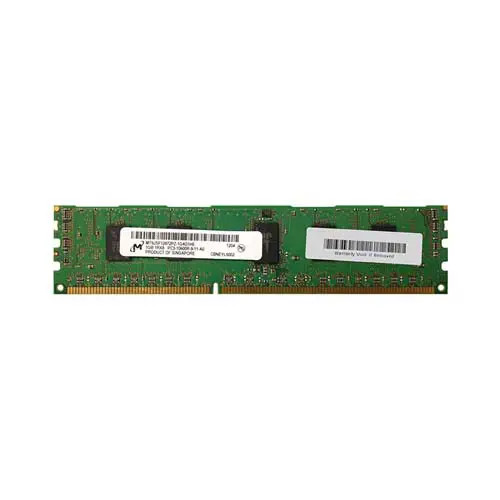 MT9JSF12872PZ-1G4G1HE - Micron 1GB PC3-10600 DDR3-1333MHz ECC Registered CL9 RDIMM Single-Rank Memory Module MT9JSF12872PZ-1G4G1HE - Micron 1GB PC3-10600 DDR3-1333MHz ECC Registered CL9 RDIMM Single-Rank Memory Module