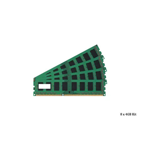 QG090AV - HP 32GB Kit 8x4GB PC3-12800 DDR3-1600MHz ECC Registered CL11 RDIMM Single-Rank Memory