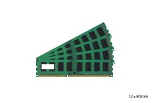 QG091AV - HP 96GB Kit (12x8GB) PC3-12800 DDR3-1600MHz ECC Registered CL11 240-Pin DIMM Dual Rank Memory