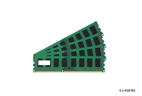 WD957AV - HP 24GB Kit (6x4GB) PC3-10600 DDR3-1333MHz ECC Registered CL9 RDIMM Dual-Rank Memory