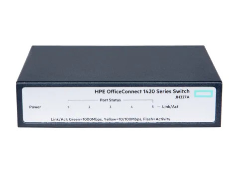 JH327AR - HPE 5-Port Gigabit Unmanaged Network Switch